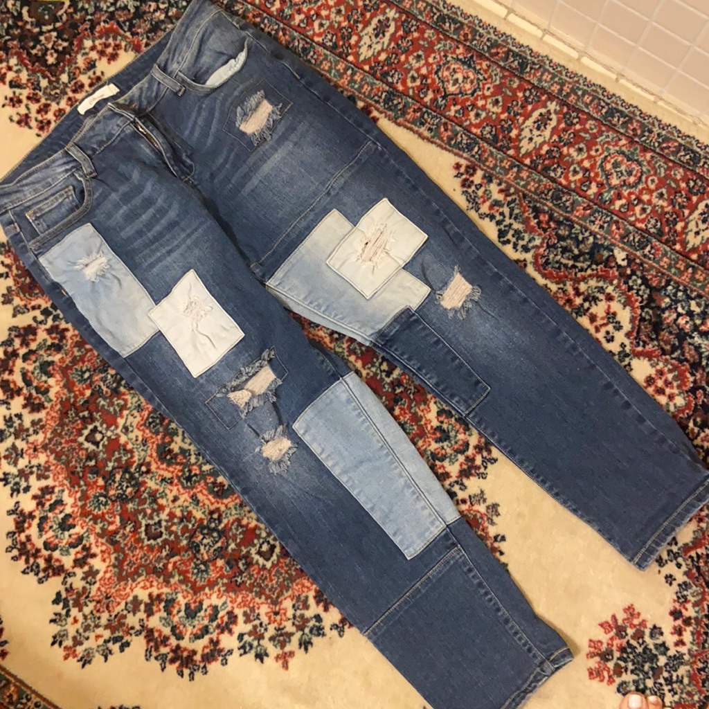 Cello Size 9 Patchwork Jeans